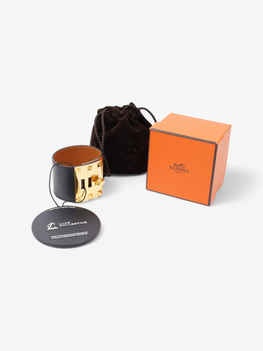 Hermes Collier De Chien Black / Tan Leather S Image 5