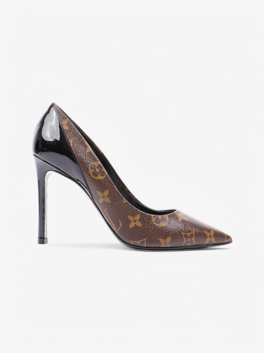 Louis Vuitton Cherie Pumps 100 Monogram / Black Coated Canvas EU 38 UK 5 Image 1
