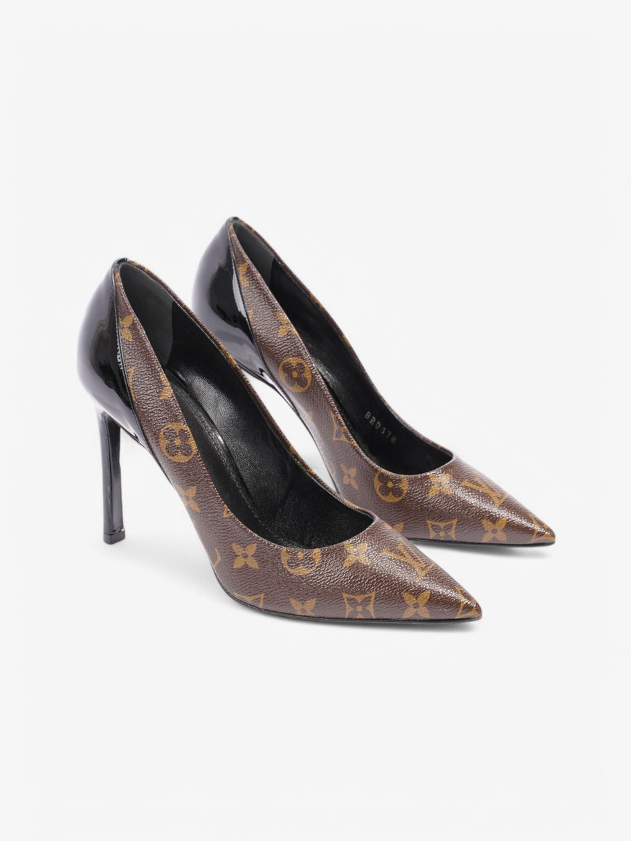 Louis Vuitton Cherie Pumps 100 Monogram / Black Coated Canvas EU 38 UK 5 Image 2