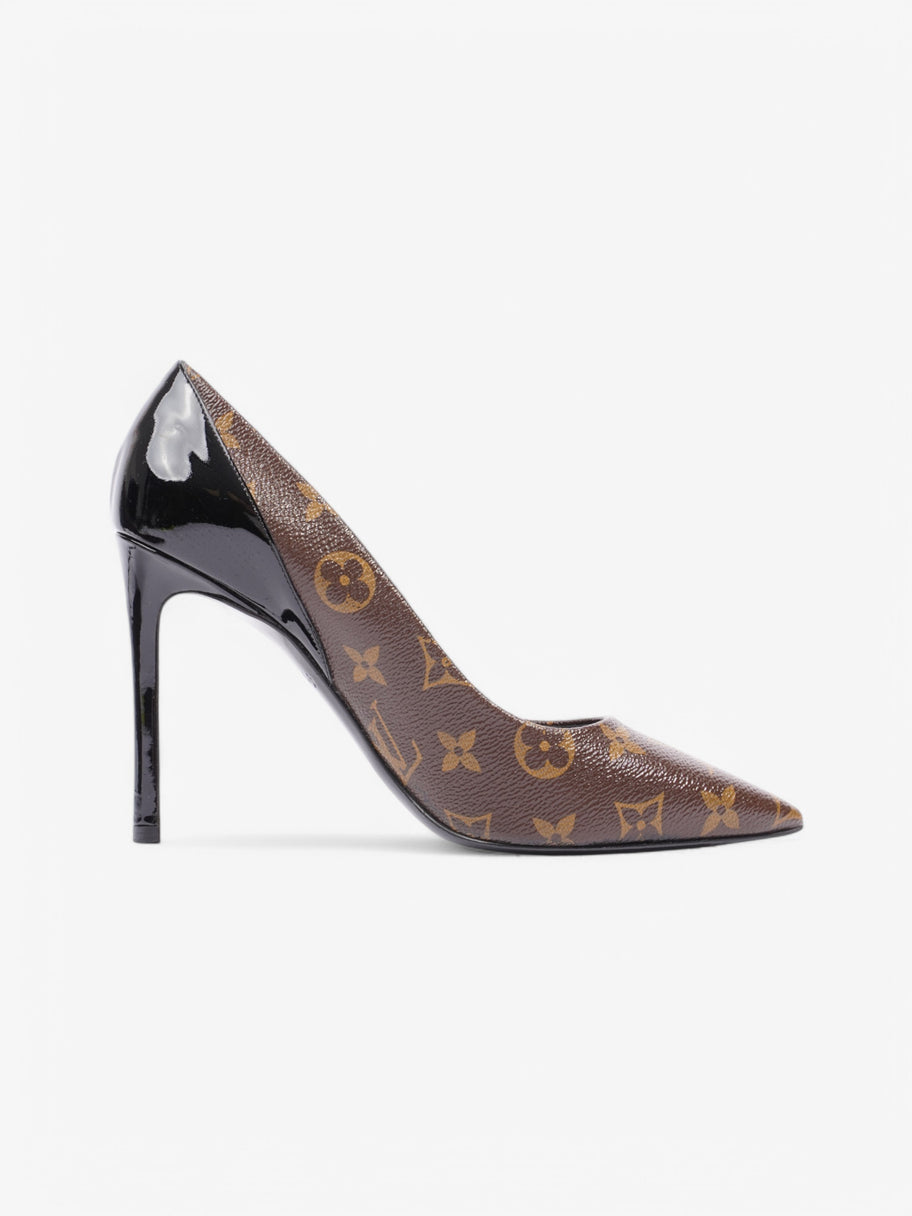 Louis Vuitton Cherie Pumps 100 Monogram / Black Coated Canvas EU 38 UK 5 Image 4