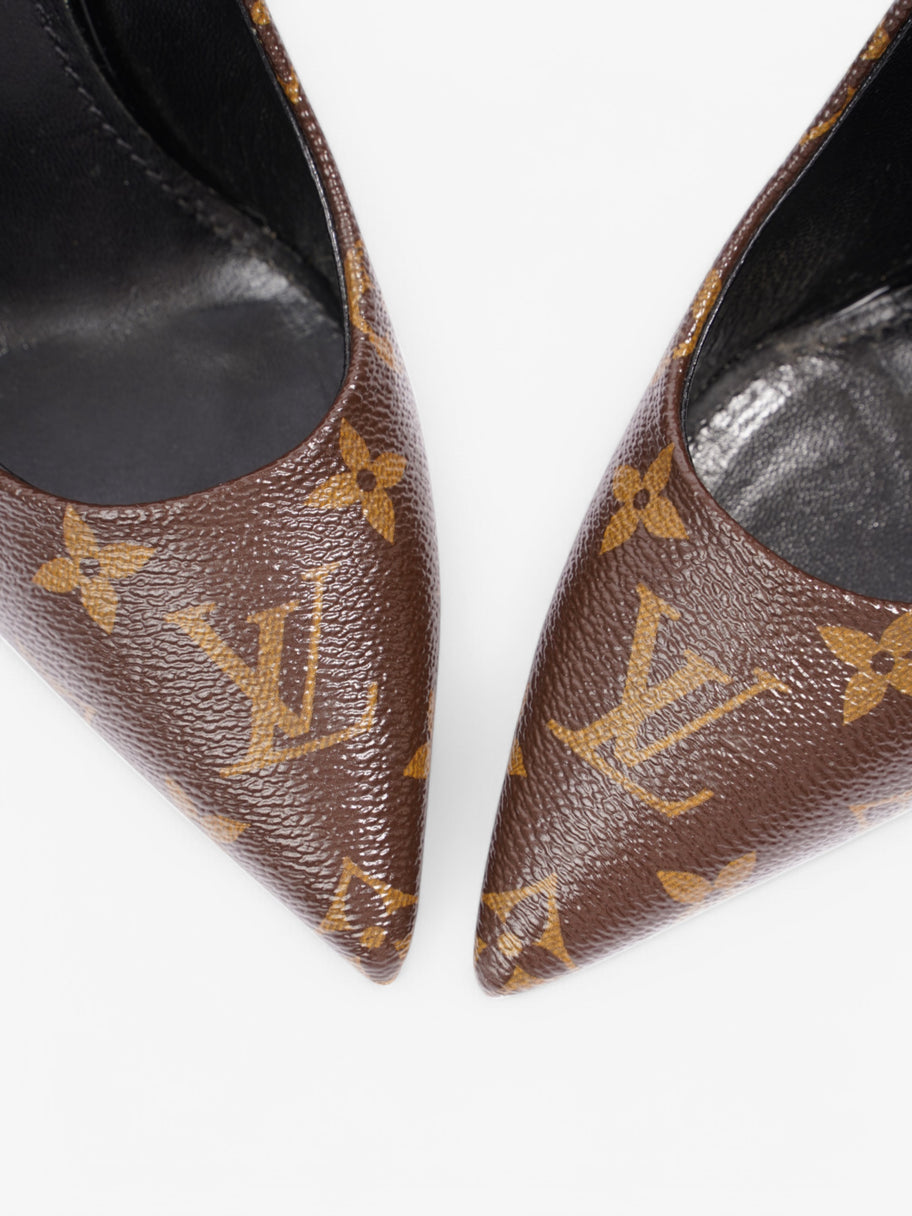 Louis Vuitton Cherie Pumps 100 Monogram / Black Coated Canvas EU 38 UK 5 Image 9