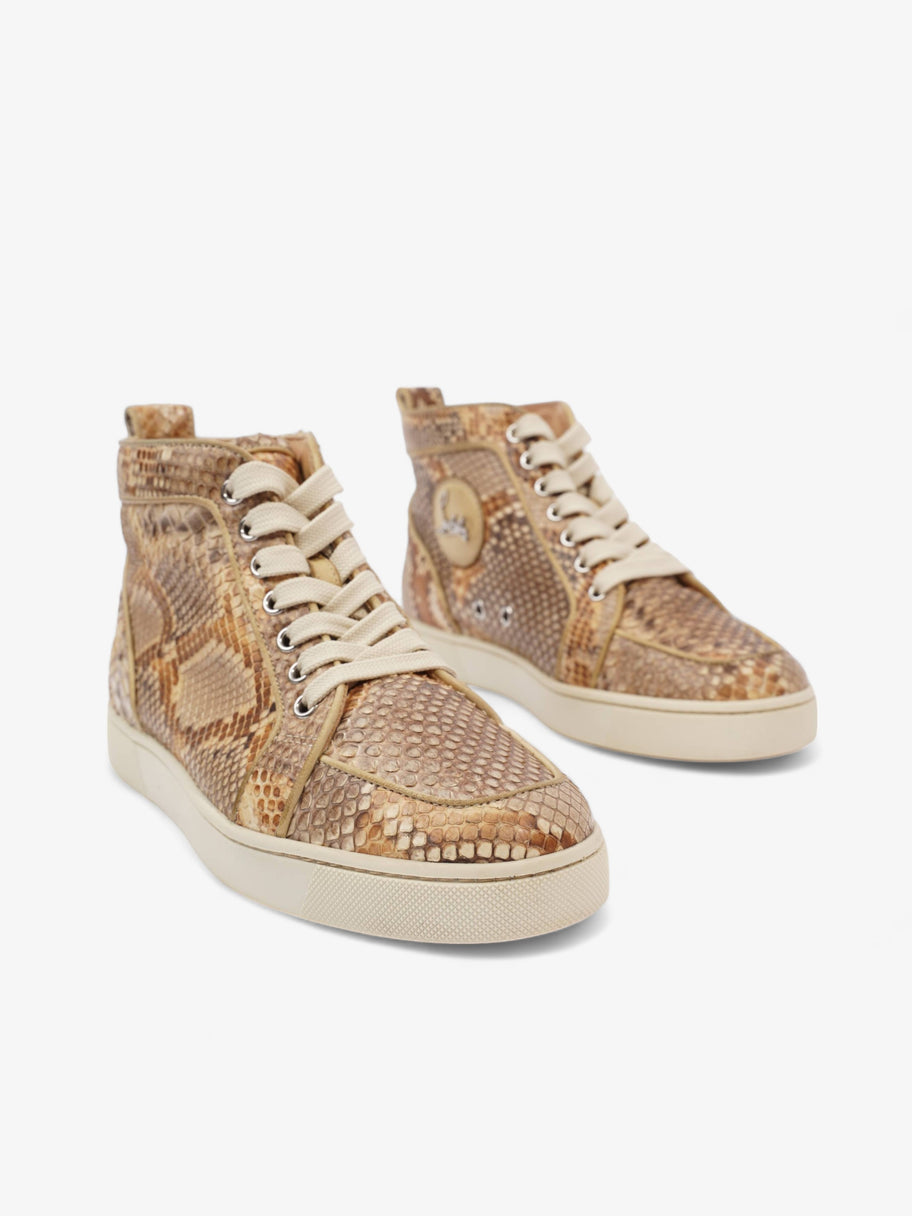 Rantus Orlato Beige Python Print Calfskin Leather EU 37 UK 4 Image 2