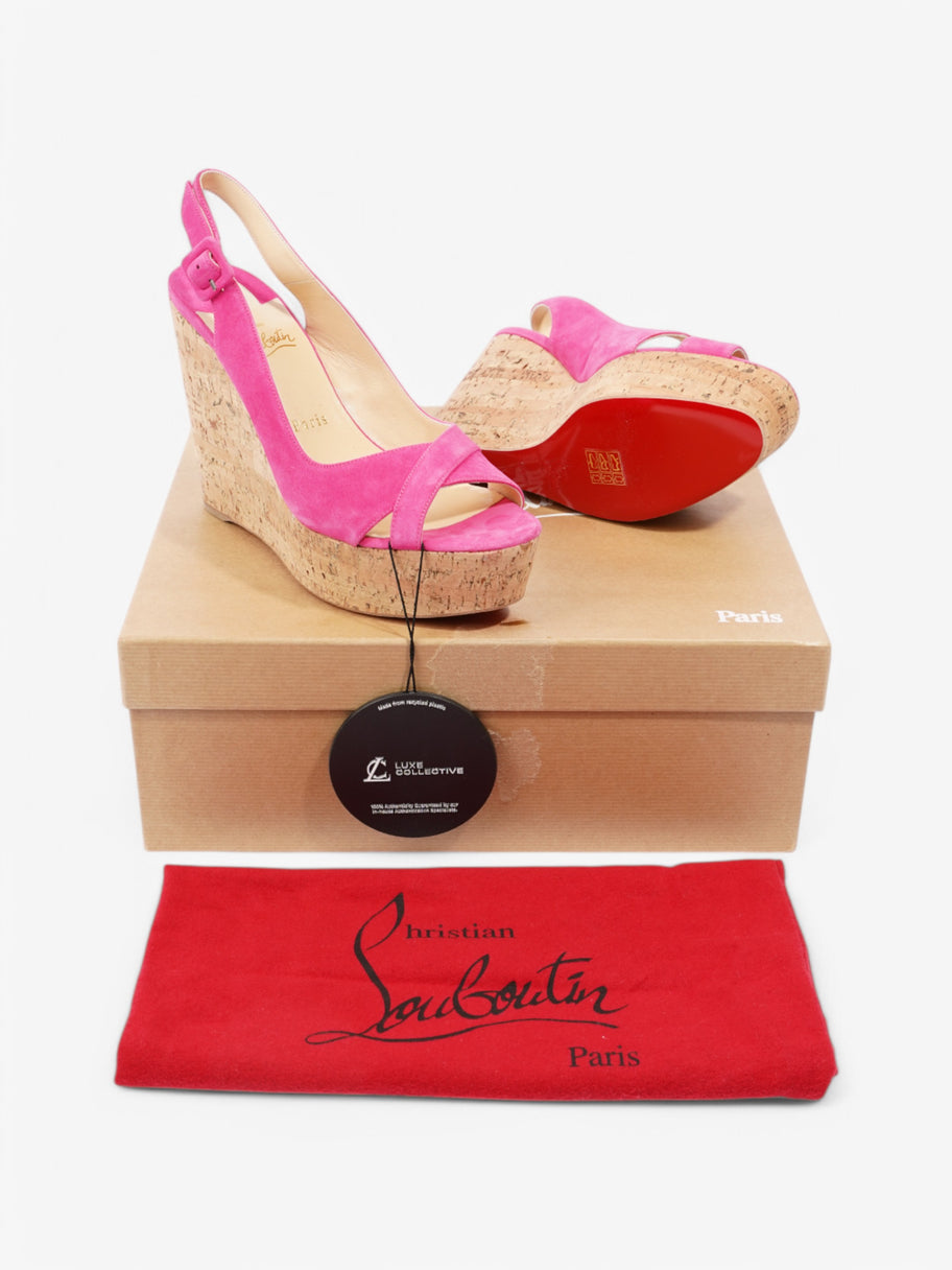 Christian Louboutin Reine De Liege 120 Pink Suede EU 39 UK 6 Image 10