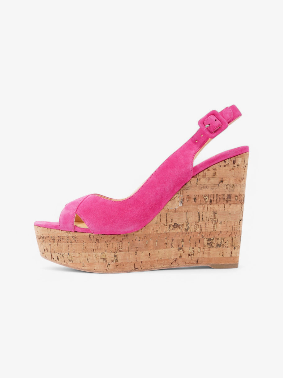 Christian Louboutin Reine De Liege 120 Pink Suede EU 39 UK 6 Image 5