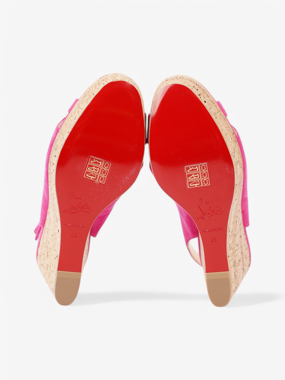 Christian Louboutin Reine De Liege 120 Pink Suede EU 39 UK 6 Image 7
