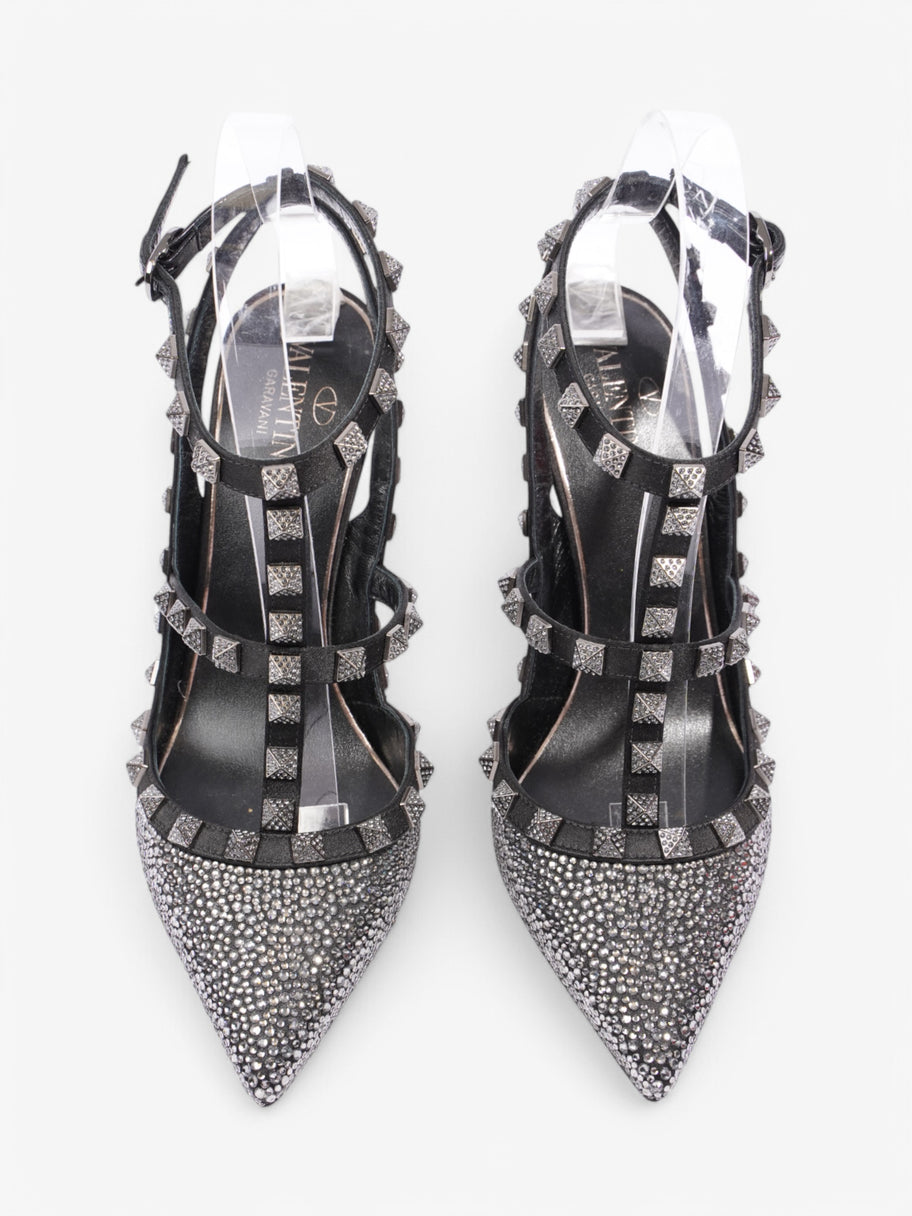 Valentino Rockstud Heel 100 Black Suede EU 37 UK 4 Image 8