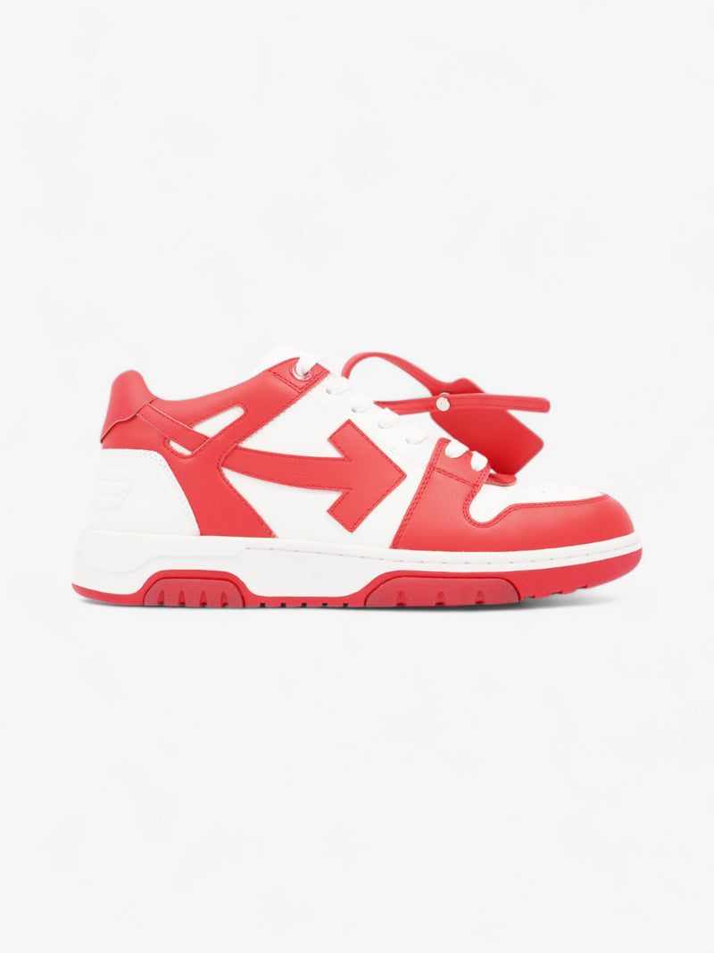  Off White Out Of Office Sneakers White  / Red Leather EU 43 UK 9