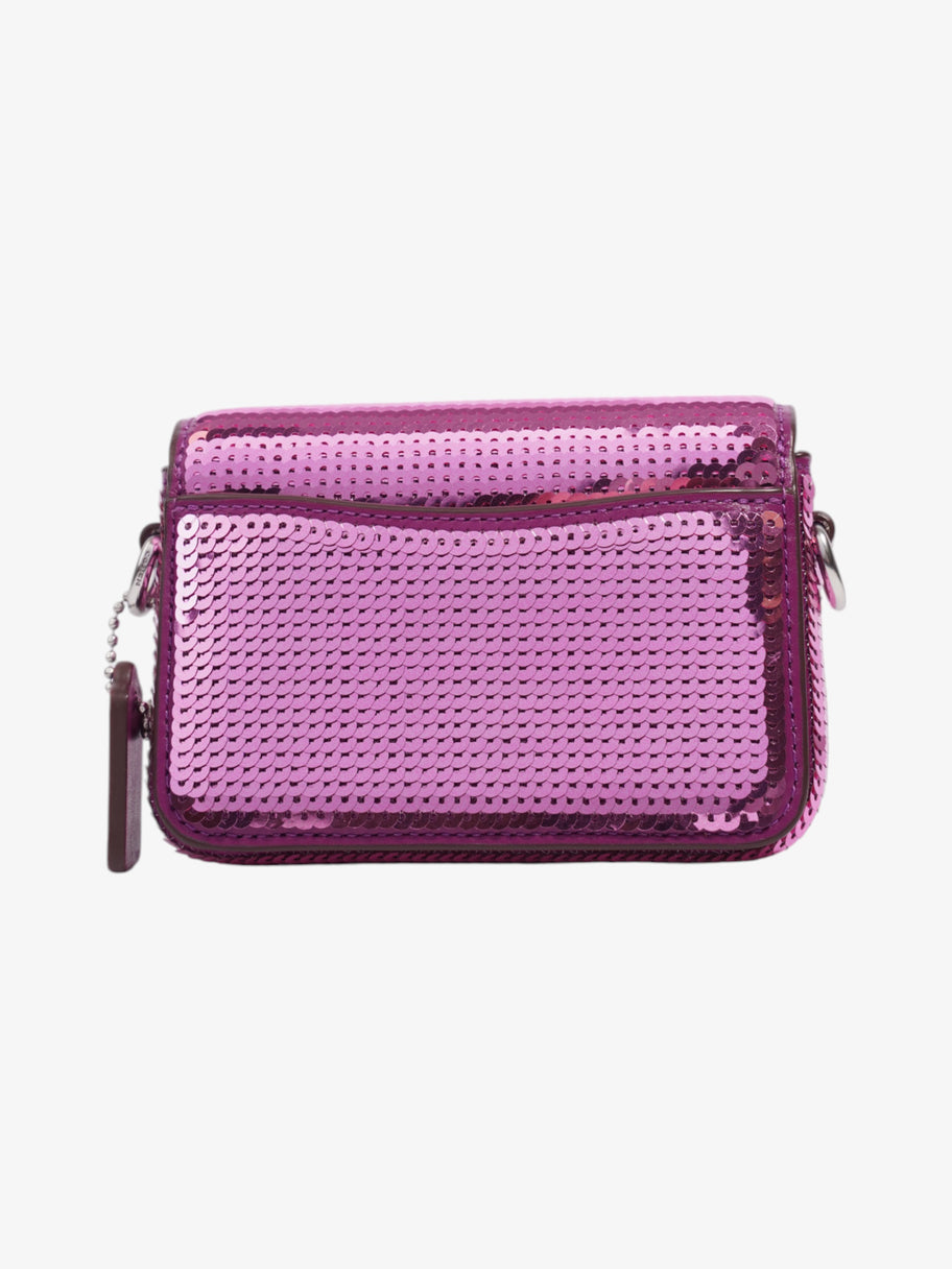 Coach Studio Baguette Purple Sequin 12 Image 4