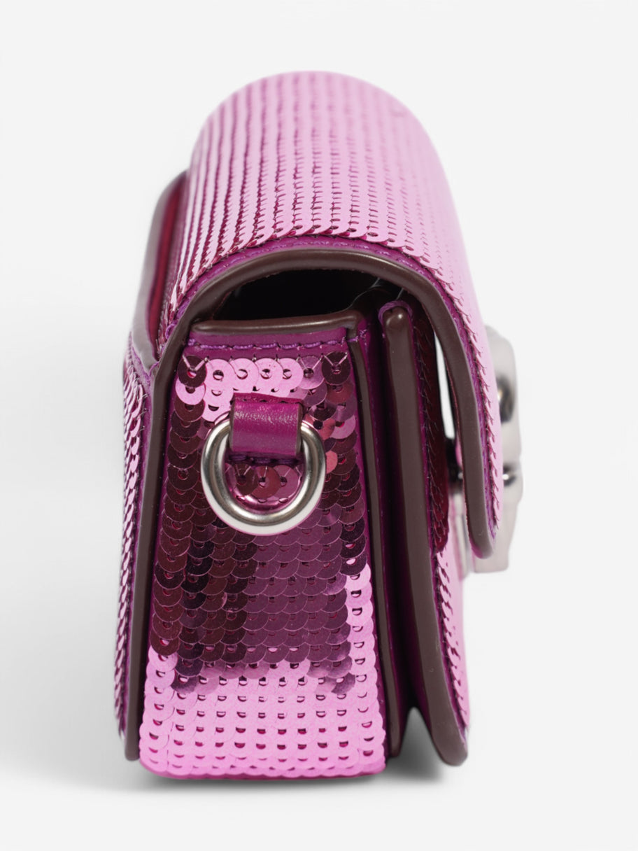 Coach Studio Baguette Purple Sequin 12 Image 5