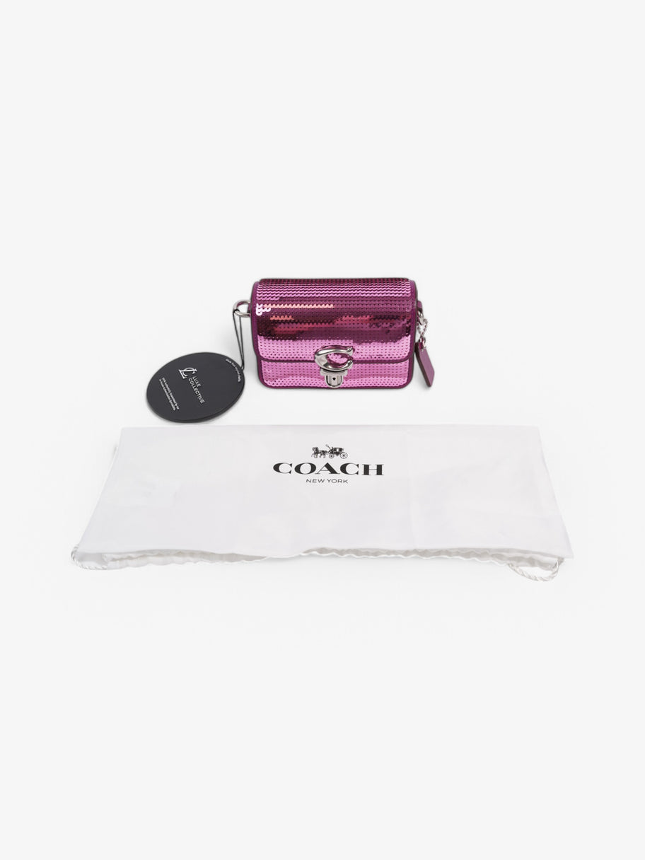 Coach Studio Baguette Purple Sequin 12 Image 9