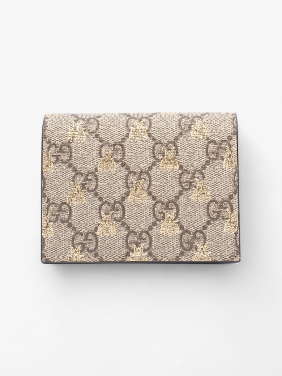 Gucci Card Case Wallet GG Supreme Bee Coated Canvas Image 1
