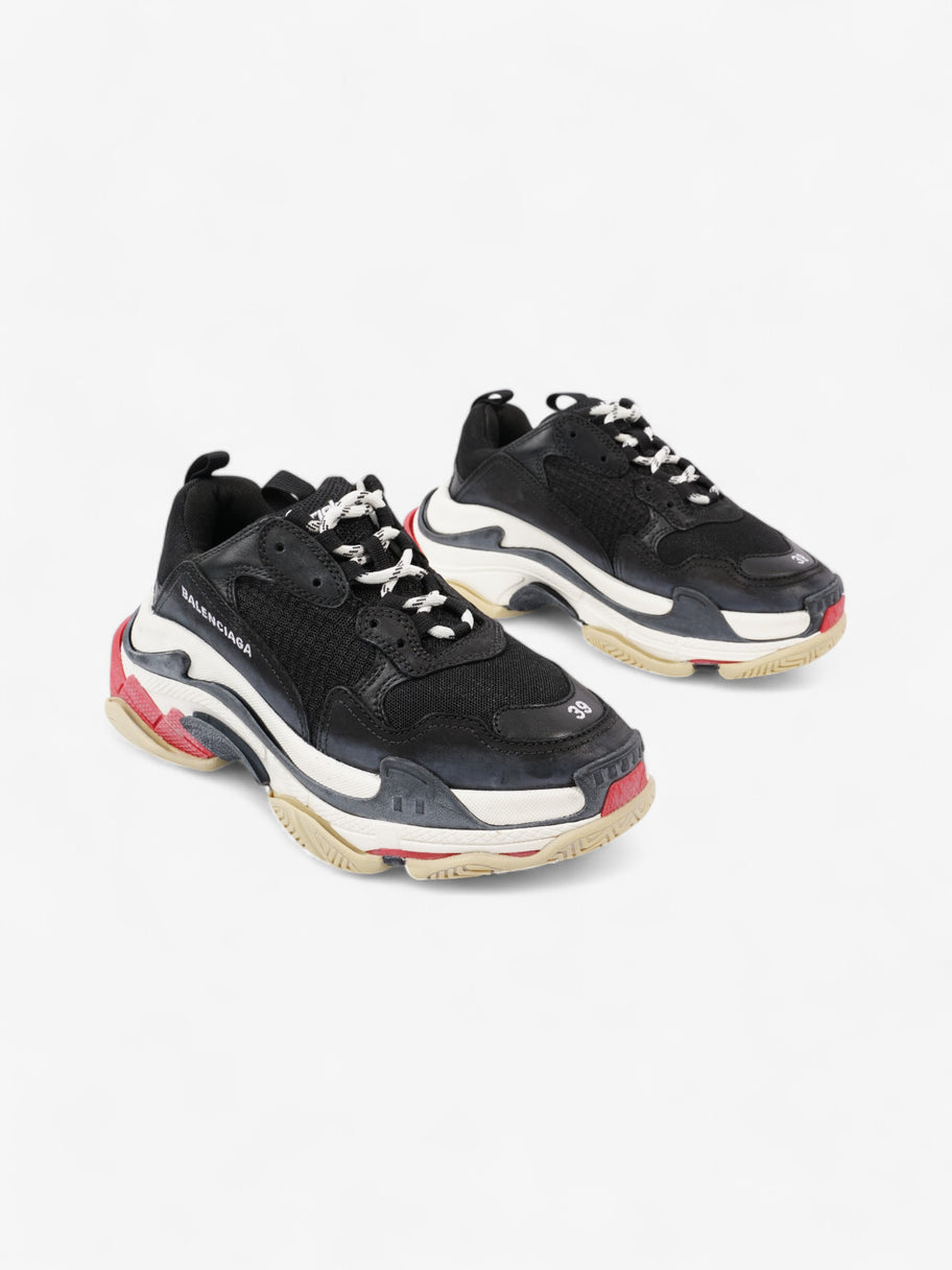 Balenciaga Triple S Black / White / Red Mesh EU 39 UK 6 Image 2