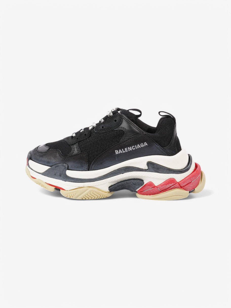 Balenciaga Triple S Black / White / Red Mesh EU 39 UK 6 Image 5