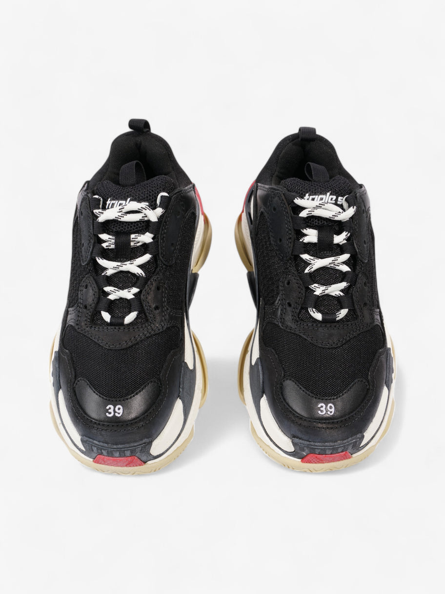 Balenciaga Triple S Black / White / Red Mesh EU 39 UK 6 Image 8