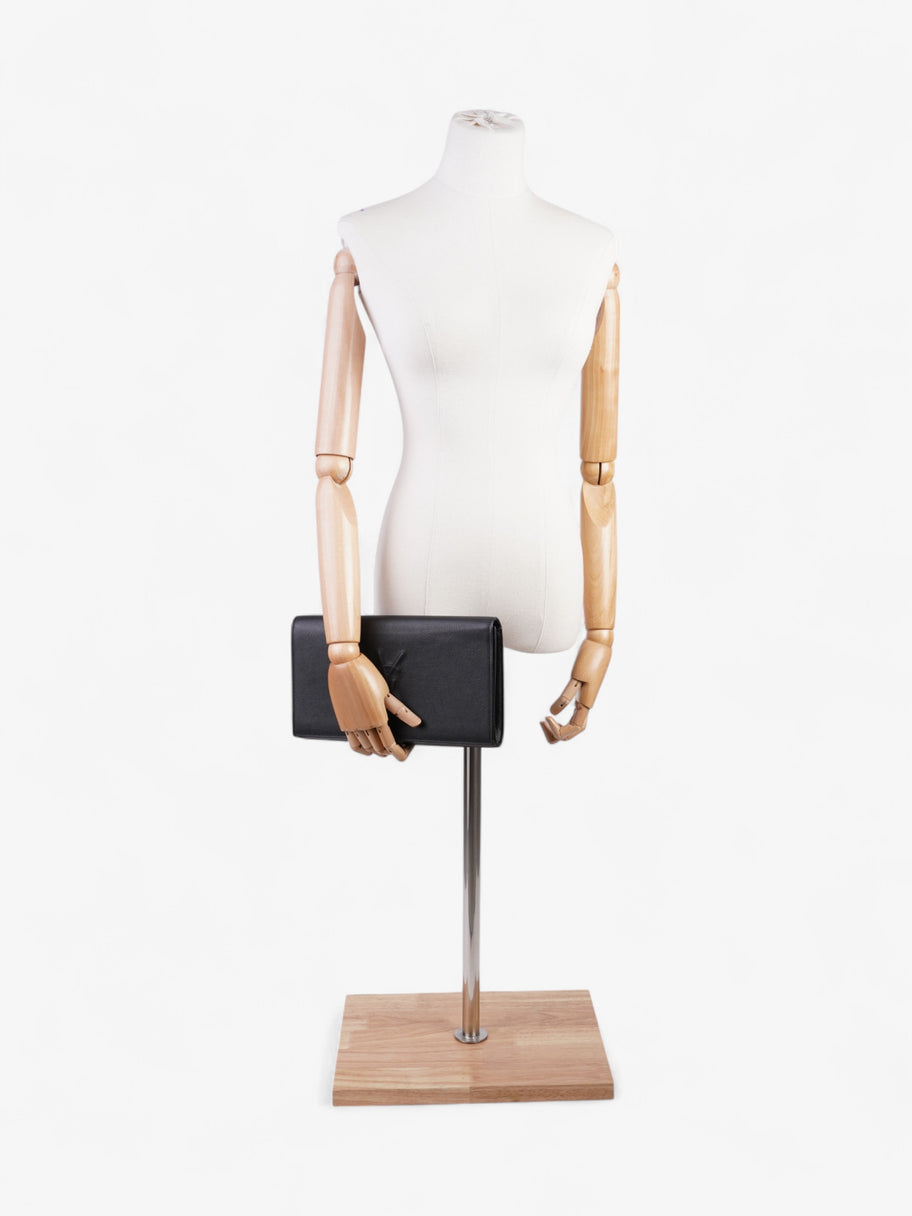 Saint Laurent Belle de Jour Clutch Black Leather Image 2