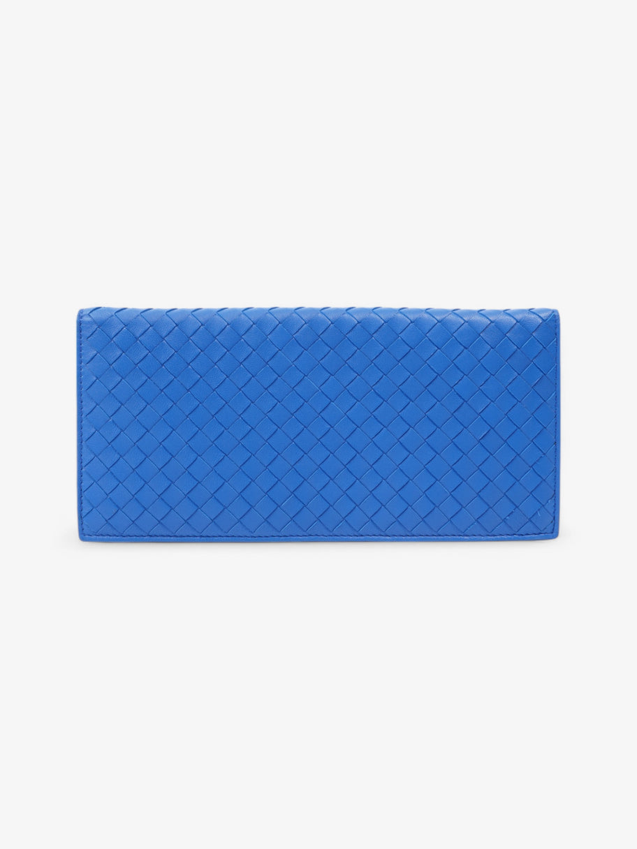 Bottega Veneta Long Wallet Blue Leather Image 2
