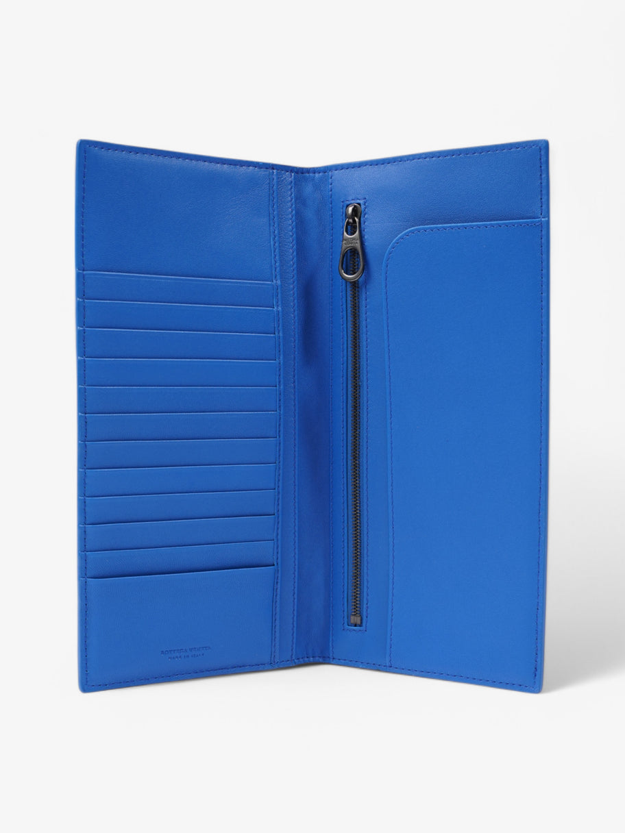 Bottega Veneta Long Wallet Blue Leather Image 3