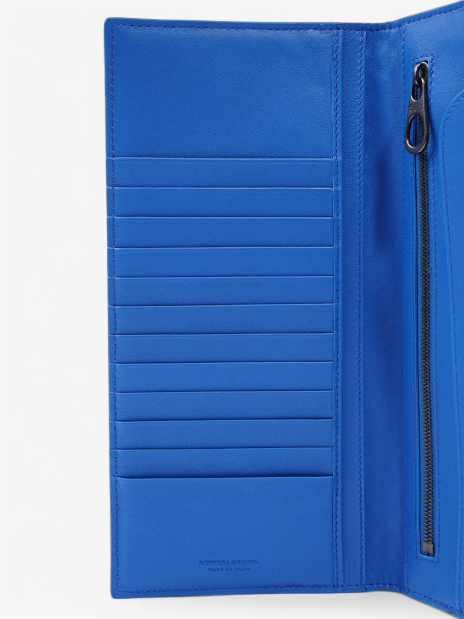 Bottega Veneta Long Wallet Blue Leather Image 4