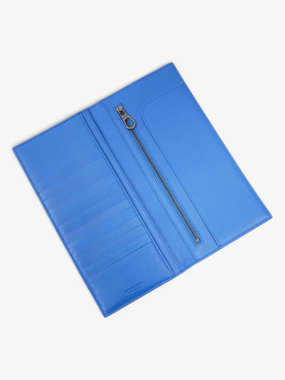 Bottega Veneta Long Wallet Blue Leather Image 6