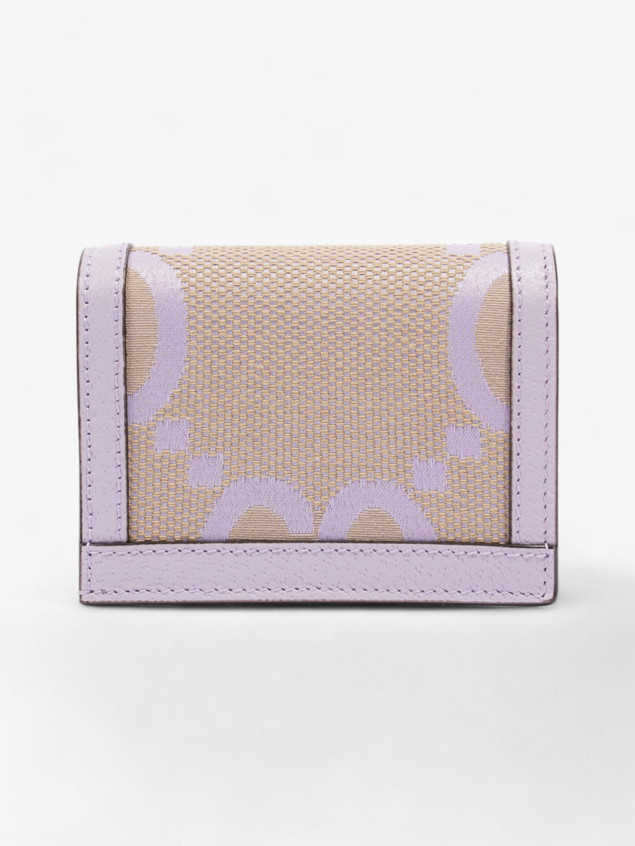 Gucci Jumbo GG Bi-Fold Wallet Lavender Canvas Image 3