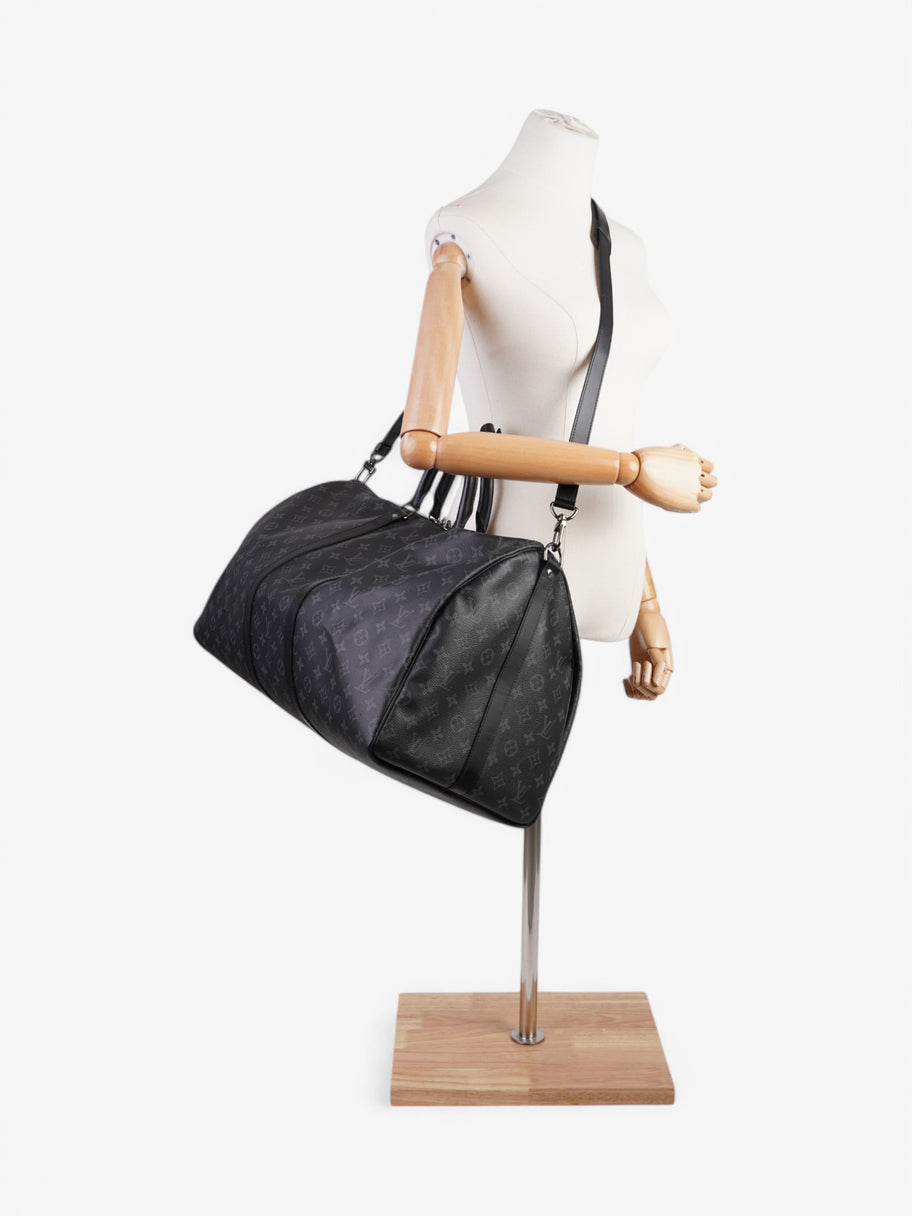 Louis Vuitton Keepall Bandouliere Monogram Eclipse Coated Canvas 55 Image 11