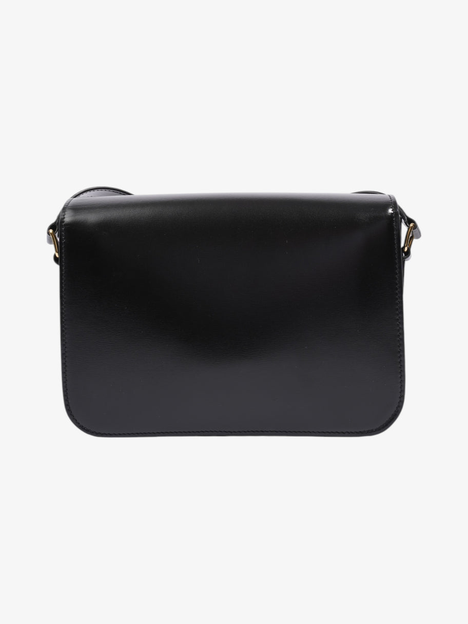 Celine Triomphe Classique Bag Black Calfskin Leather Medium Image 4
