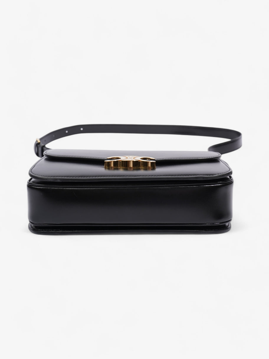 Celine Triomphe Classique Bag Black Calfskin Leather Medium Image 6