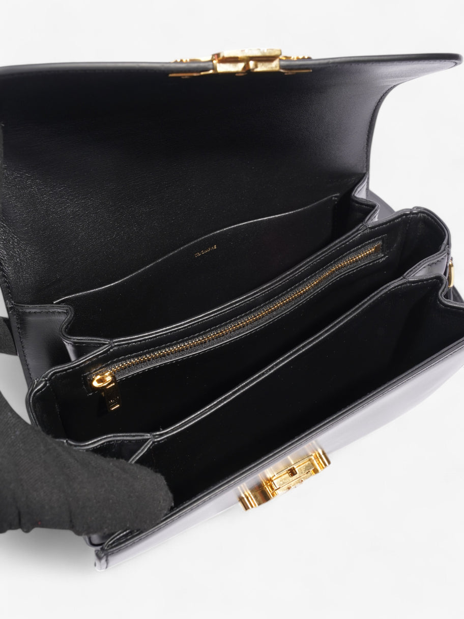 Celine Triomphe Classique Bag Black Calfskin Leather Medium Image 8