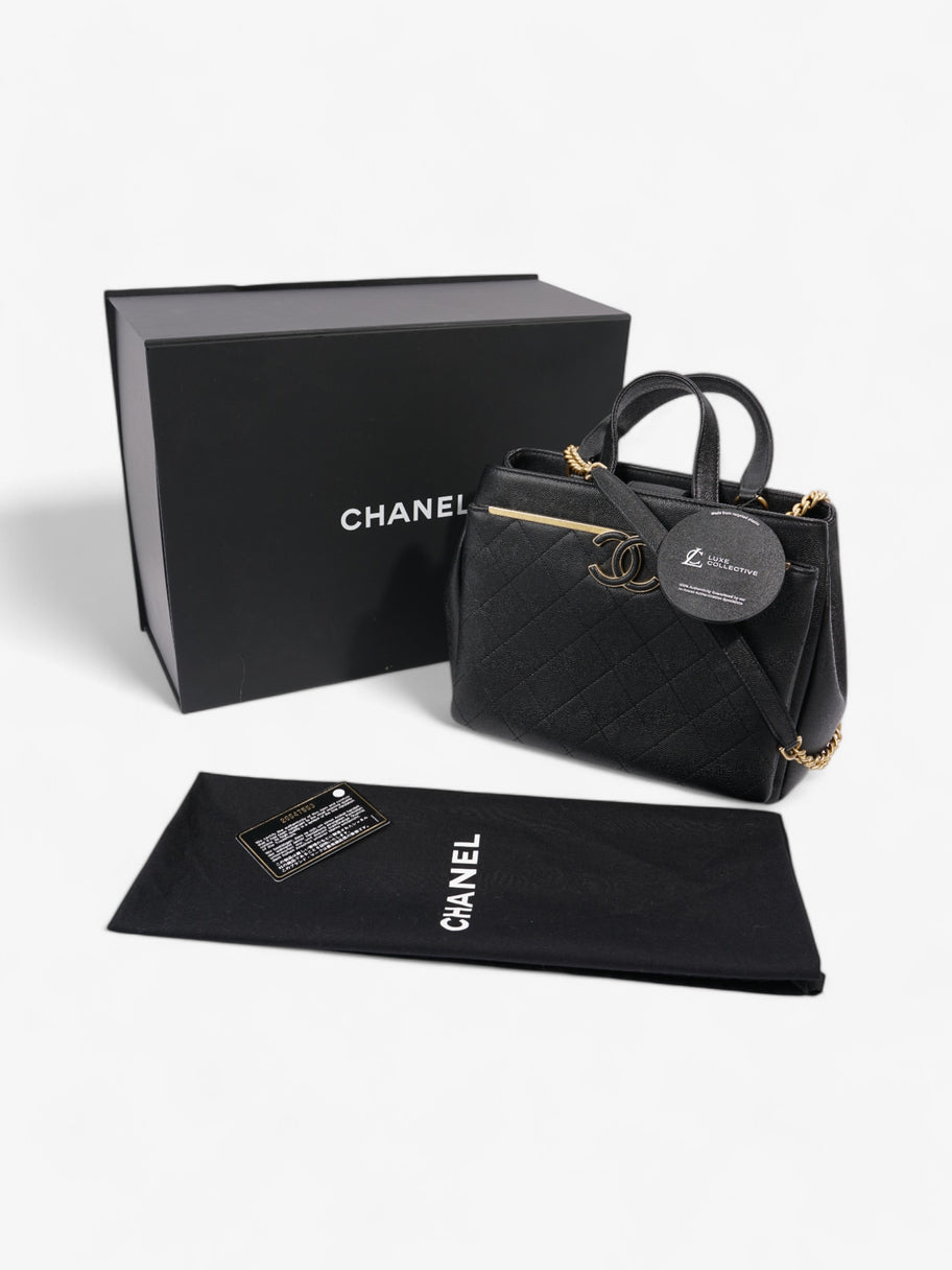 Chanel Framed Business Affinity Bag Black Caviar Leather Image 10