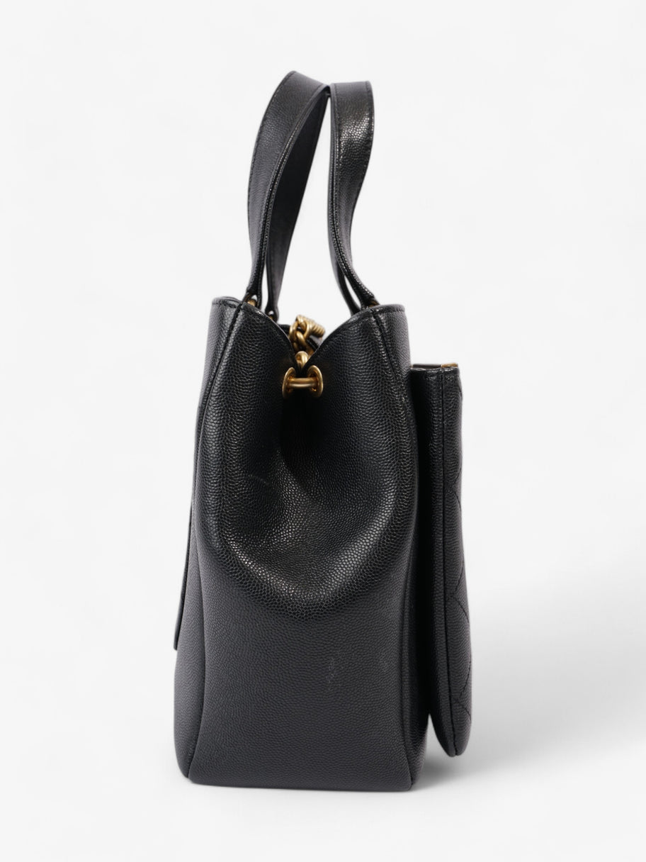 Chanel Framed Business Affinity Bag Black Caviar Leather Image 5