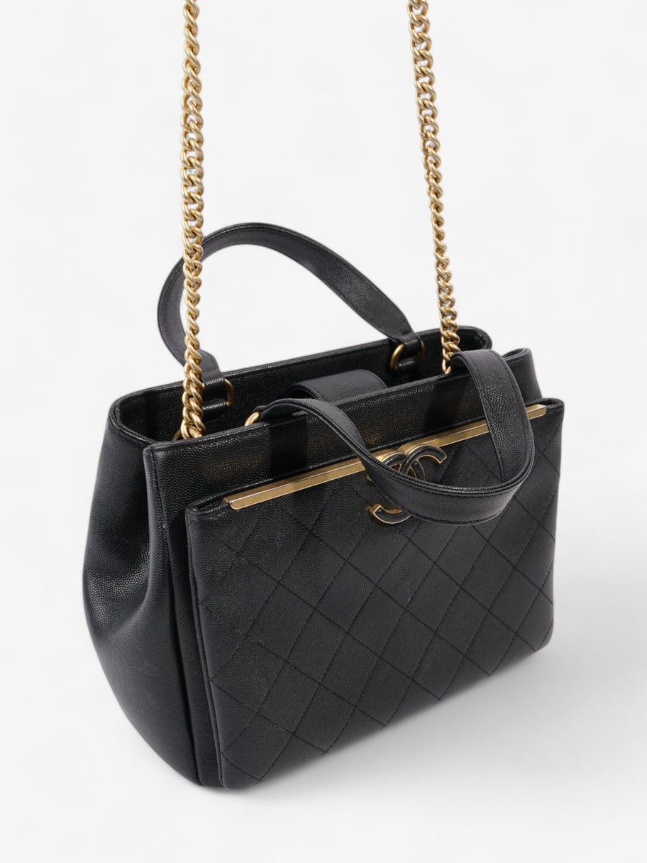 Chanel Framed Business Affinity Bag Black Caviar Leather Image 7