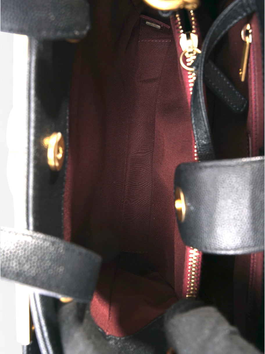 Chanel Framed Business Affinity Bag Black Caviar Leather Image 9