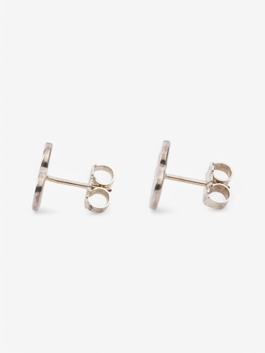 Tiffany and Co Heart Stud Earrings Silver Silver Sterling Image 2