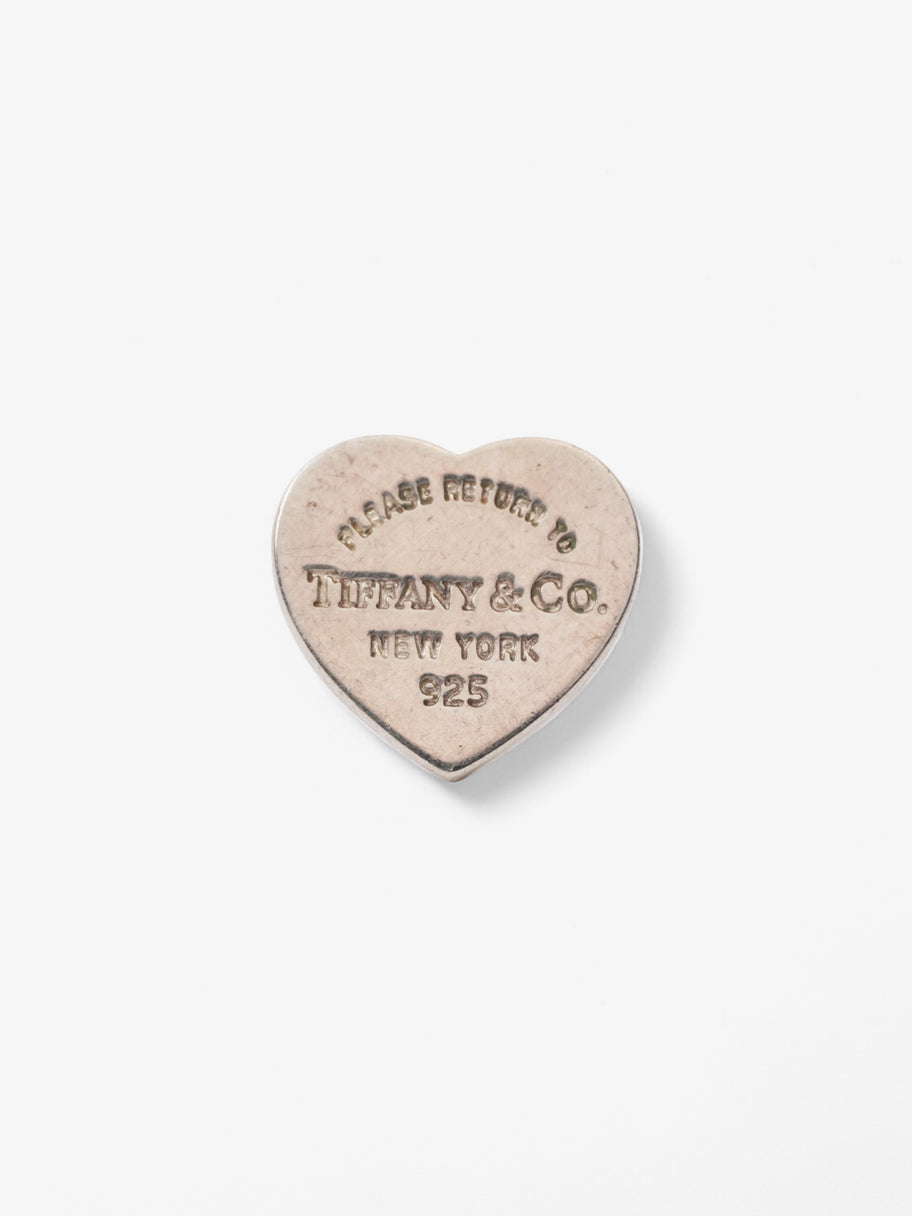 Tiffany and Co Heart Stud Earrings Silver Silver Sterling Image 4