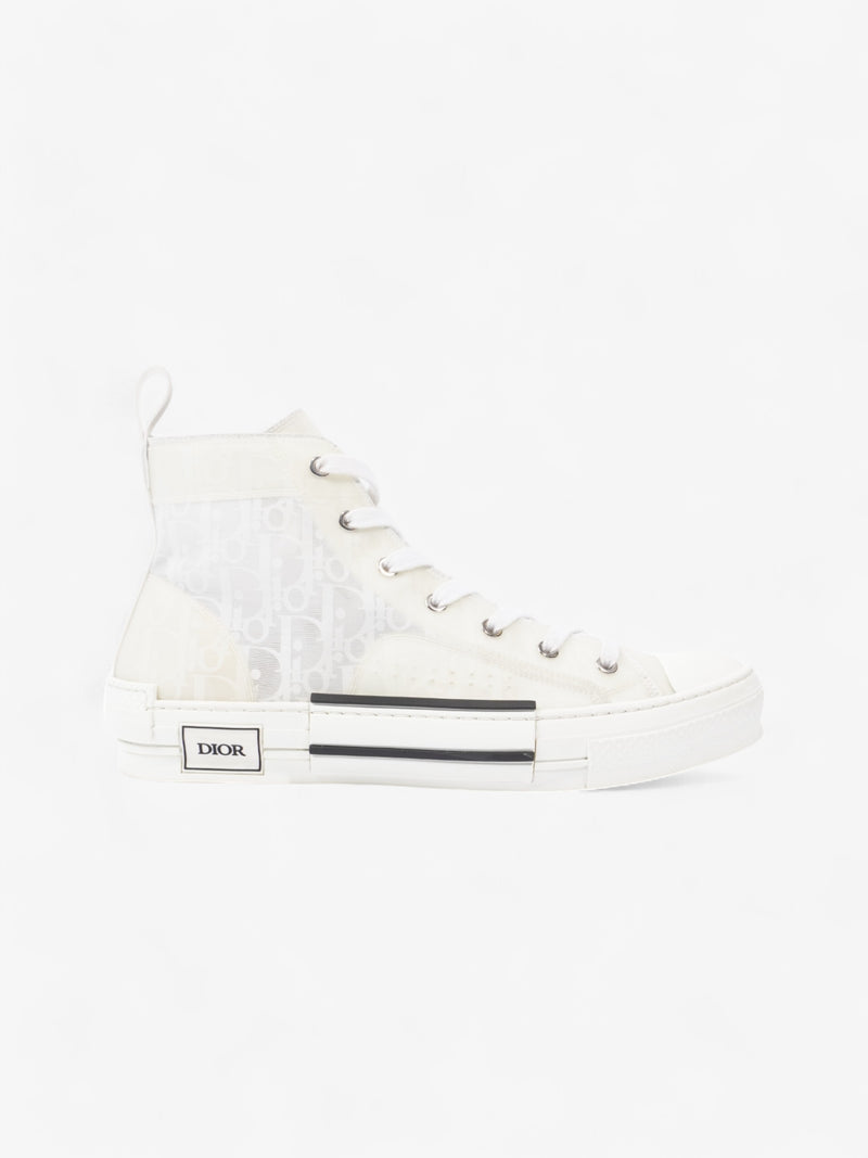  Christian Dior B23 High Top White Canvas EU 43.5 UK 9.5