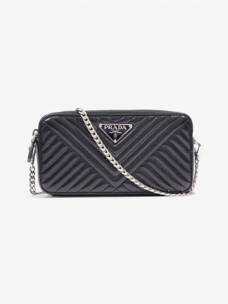  Prada Impunture Mini Shoulder Bag Black Leather