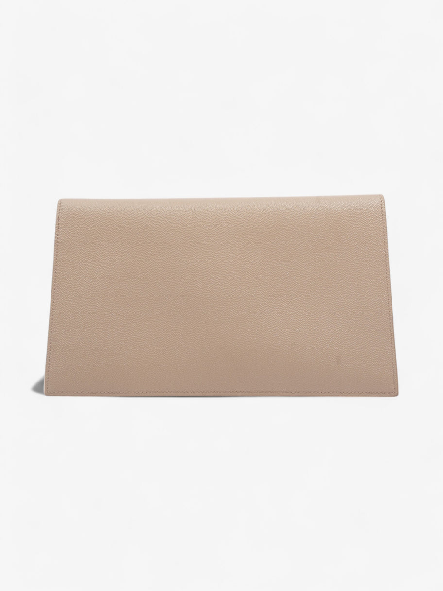 Saint Laurent Uptown Clutch Nude Grained Leather Image 3