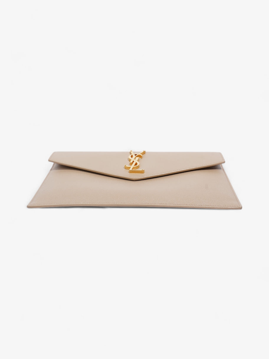 Saint Laurent Uptown Clutch Nude Grained Leather Image 5