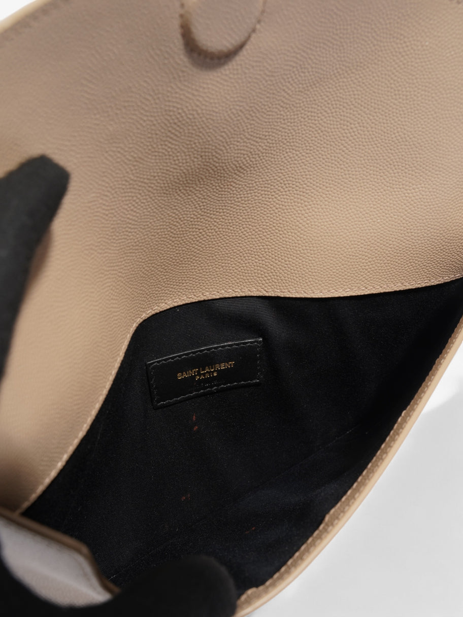 Saint Laurent Uptown Clutch Nude Grained Leather Image 7
