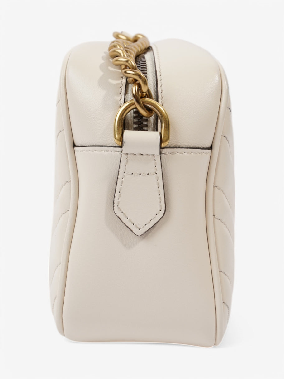 Gucci GG Marmont White Matelasse Leather Small Image 3