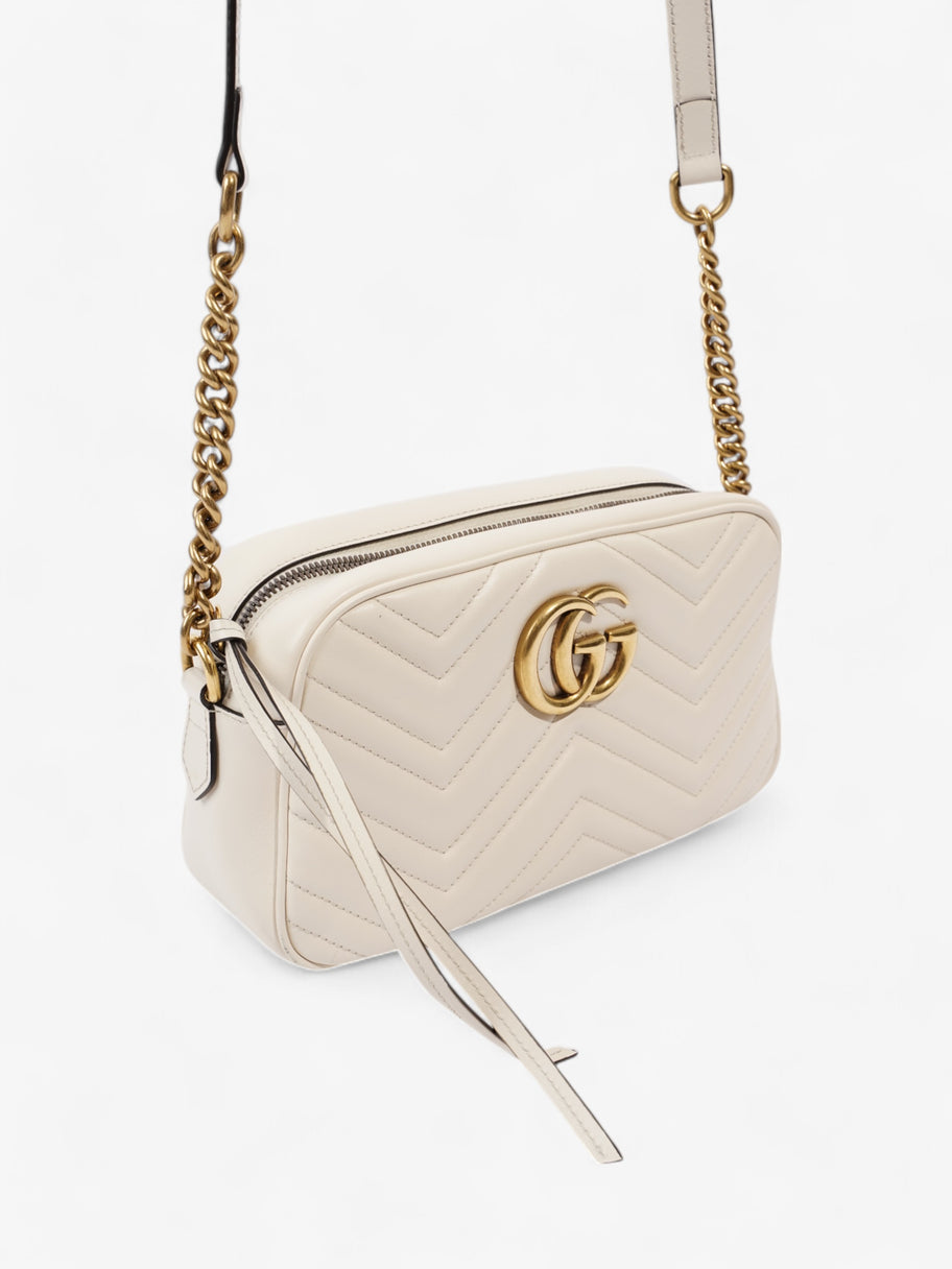 Gucci GG Marmont White Matelasse Leather Small Image 7