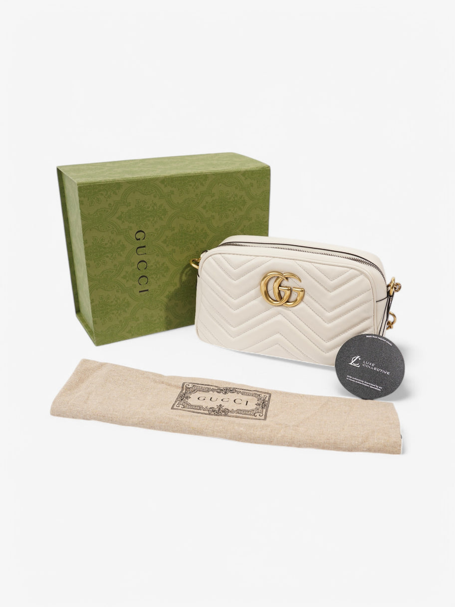Gucci GG Marmont White Matelasse Leather Small Image 9