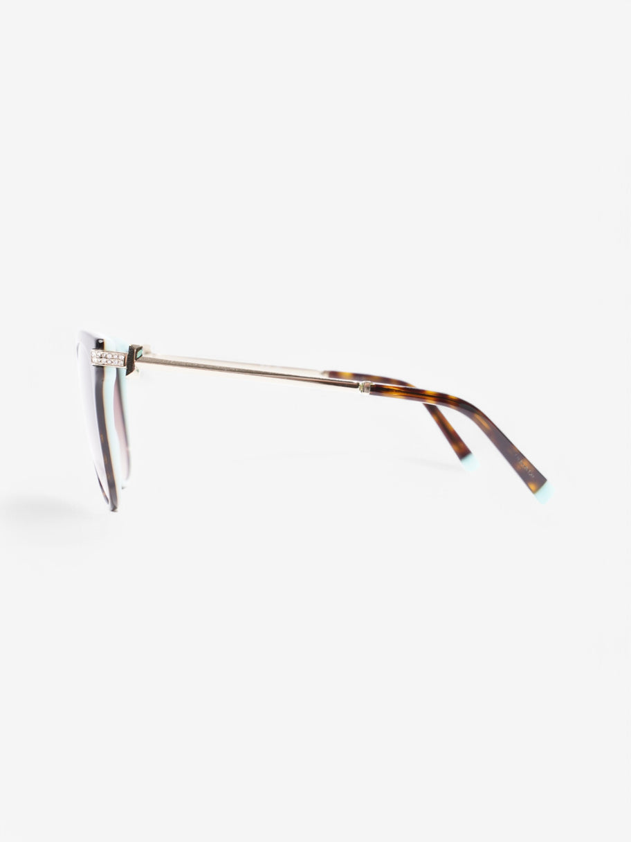 Tiffany and Co TV 4193-B Sunglasses Havana / Tiffany Blue Acetate 140mm Image 2