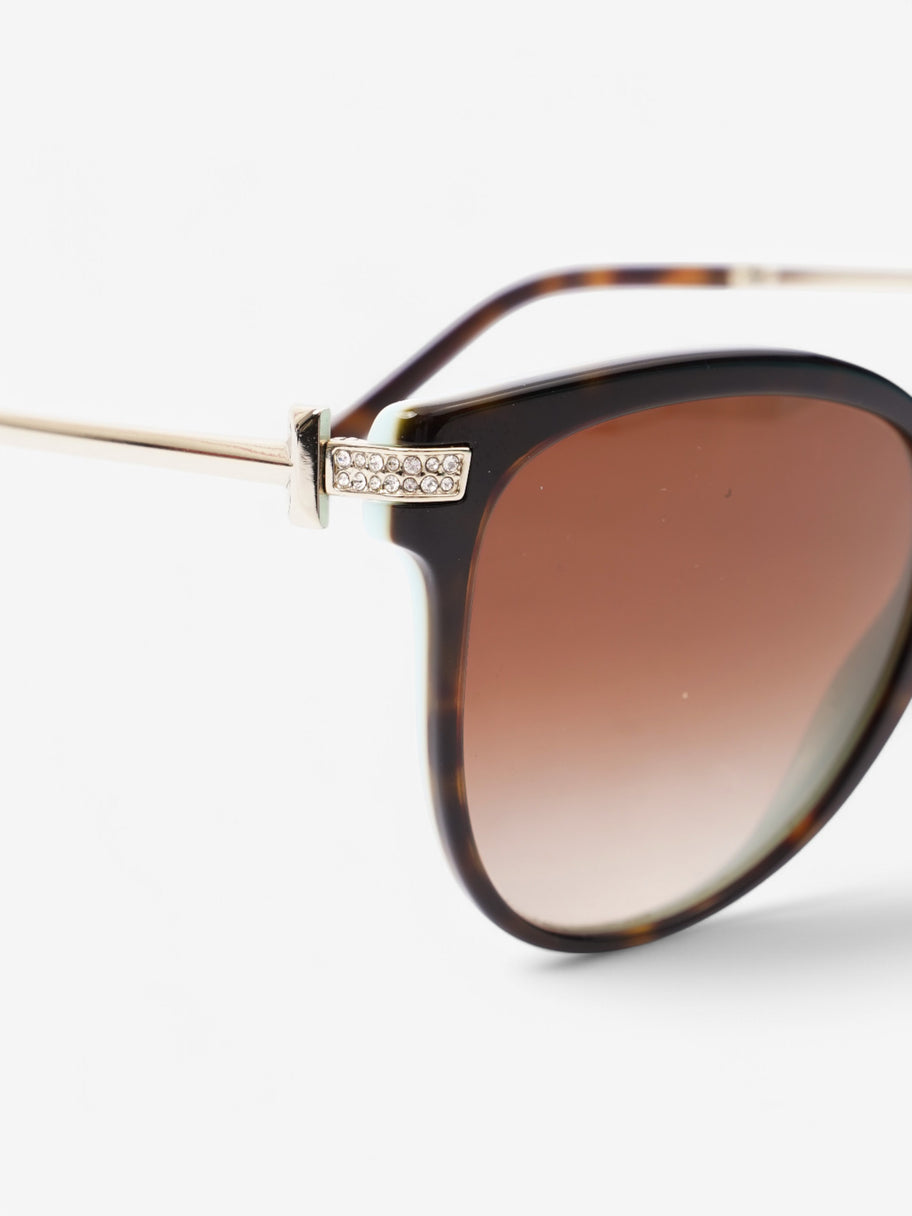 Tiffany and Co TV 4193-B Sunglasses Havana / Tiffany Blue Acetate 140mm Image 5