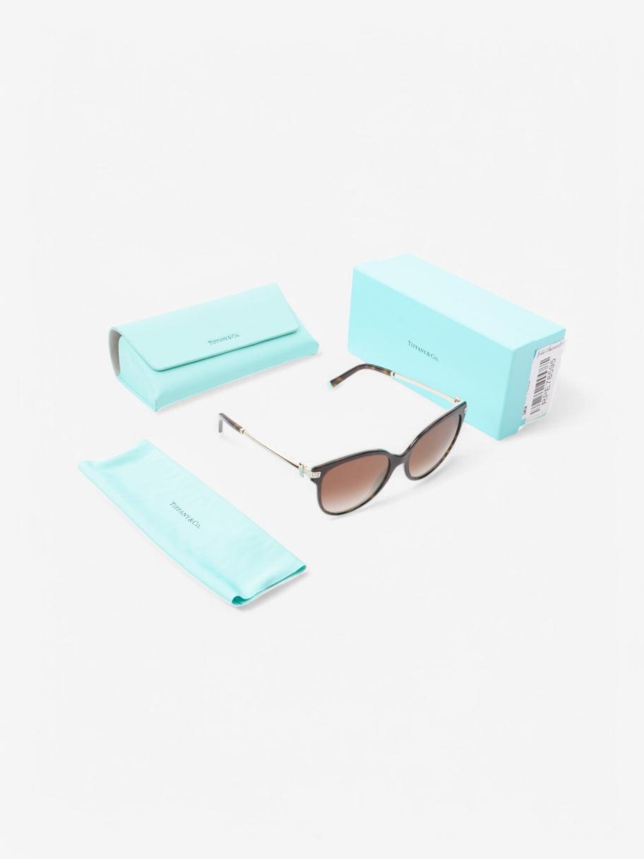 Tiffany and Co TV 4193-B Sunglasses Havana / Tiffany Blue Acetate 140mm Image 7