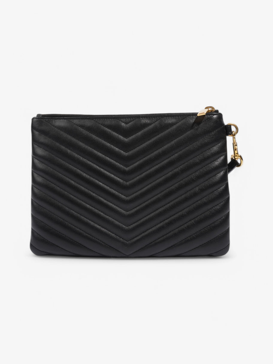 Saint Laurent Cassandra Pouch Black Matelasse Leather Image 4