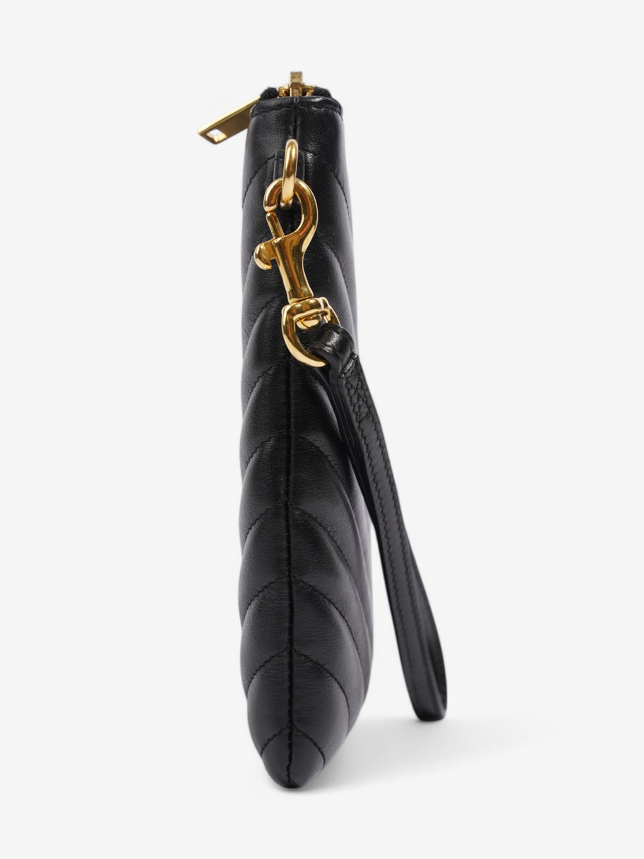 Saint Laurent Cassandra Pouch Black Matelasse Leather Image 5