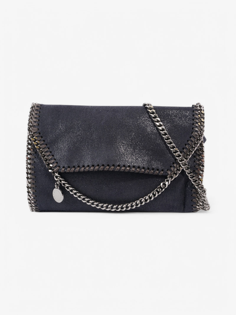  Stella McCartney Falabella Crossbody Lapis Navy Faux Suede Mini