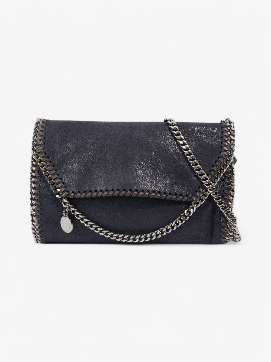 Stella McCartney Falabella Crossbody Lapis Navy Faux Suede Mini Image 1