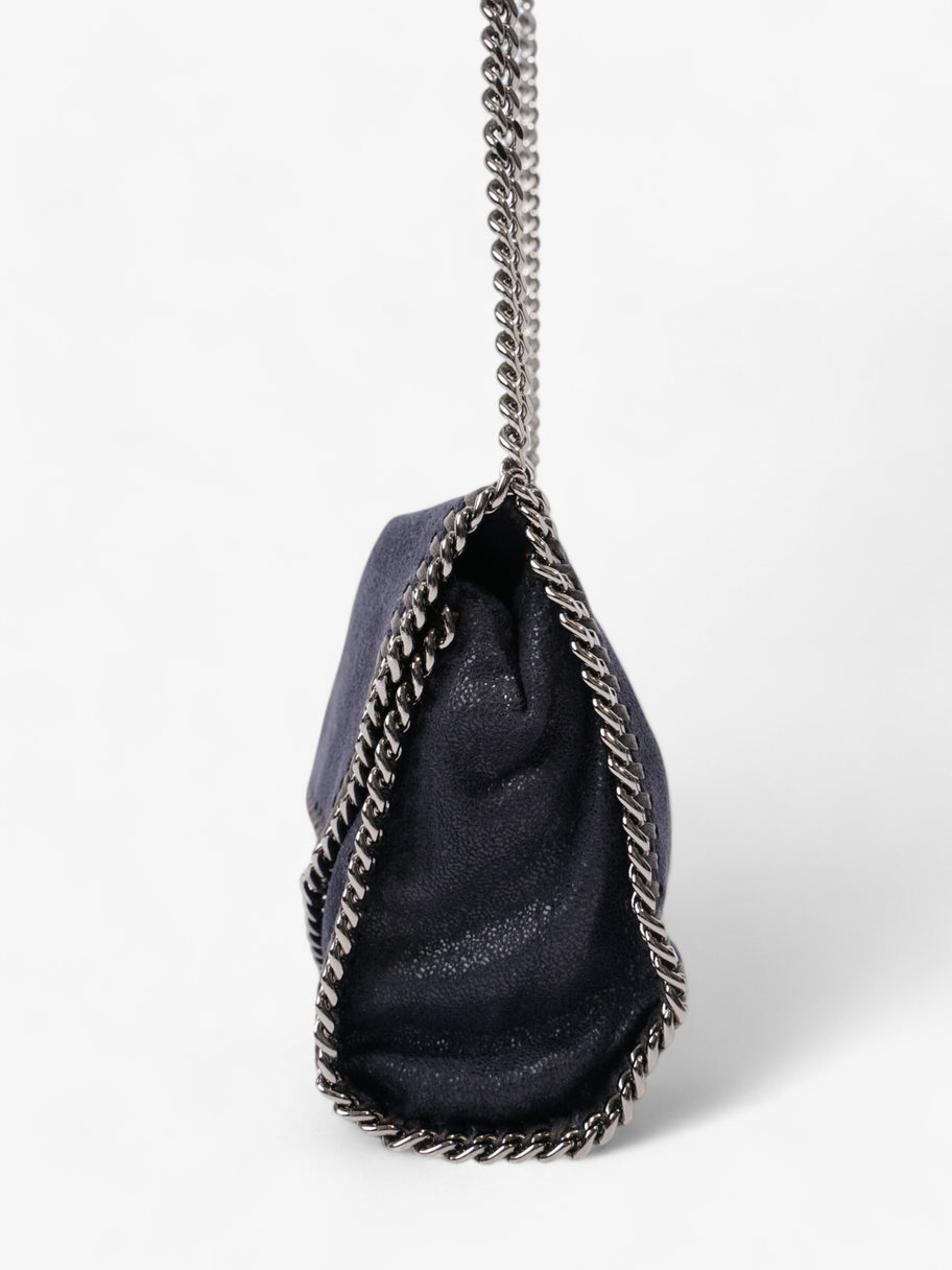 Stella McCartney Falabella Crossbody Lapis Navy Faux Suede Mini Image 3